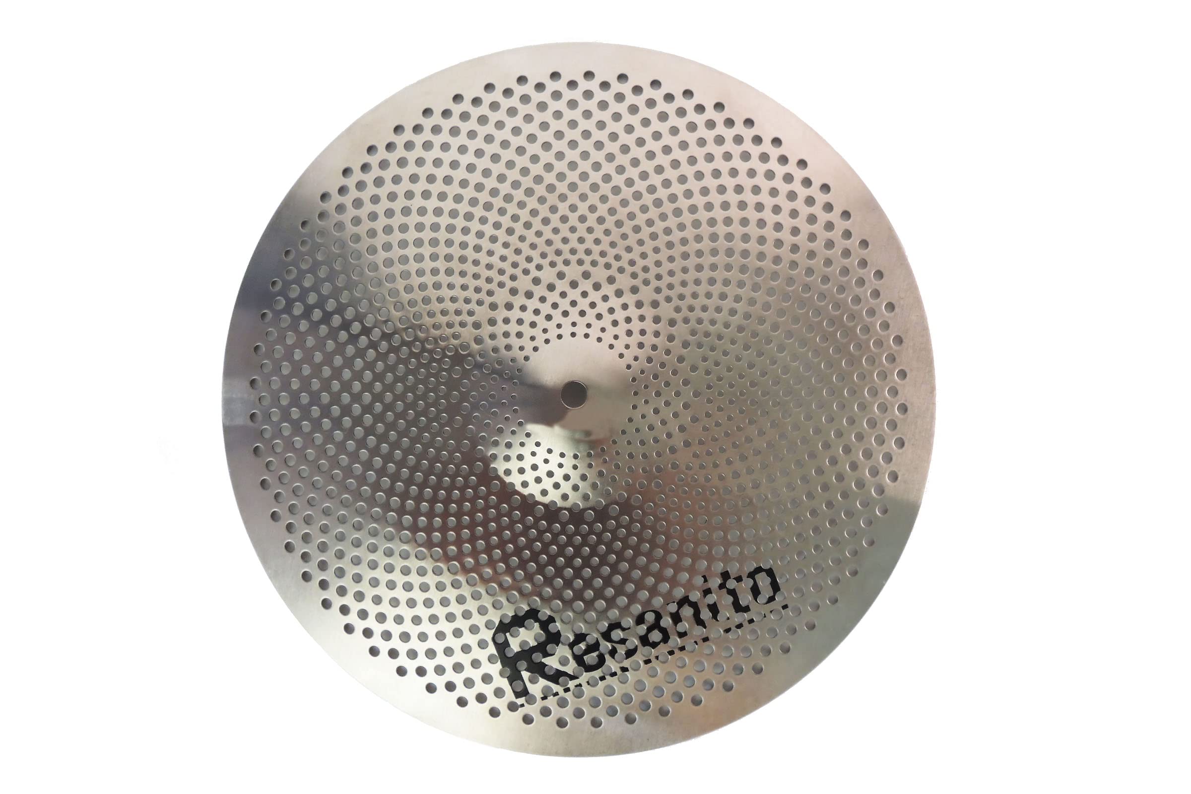 Resanito Low Volume Cymbal Pack Mute Cymbal Set, 14"hi-hat+16"crash+18"crash+20"ride (5 pieces) with FREE Cymbal Bag, Chrome