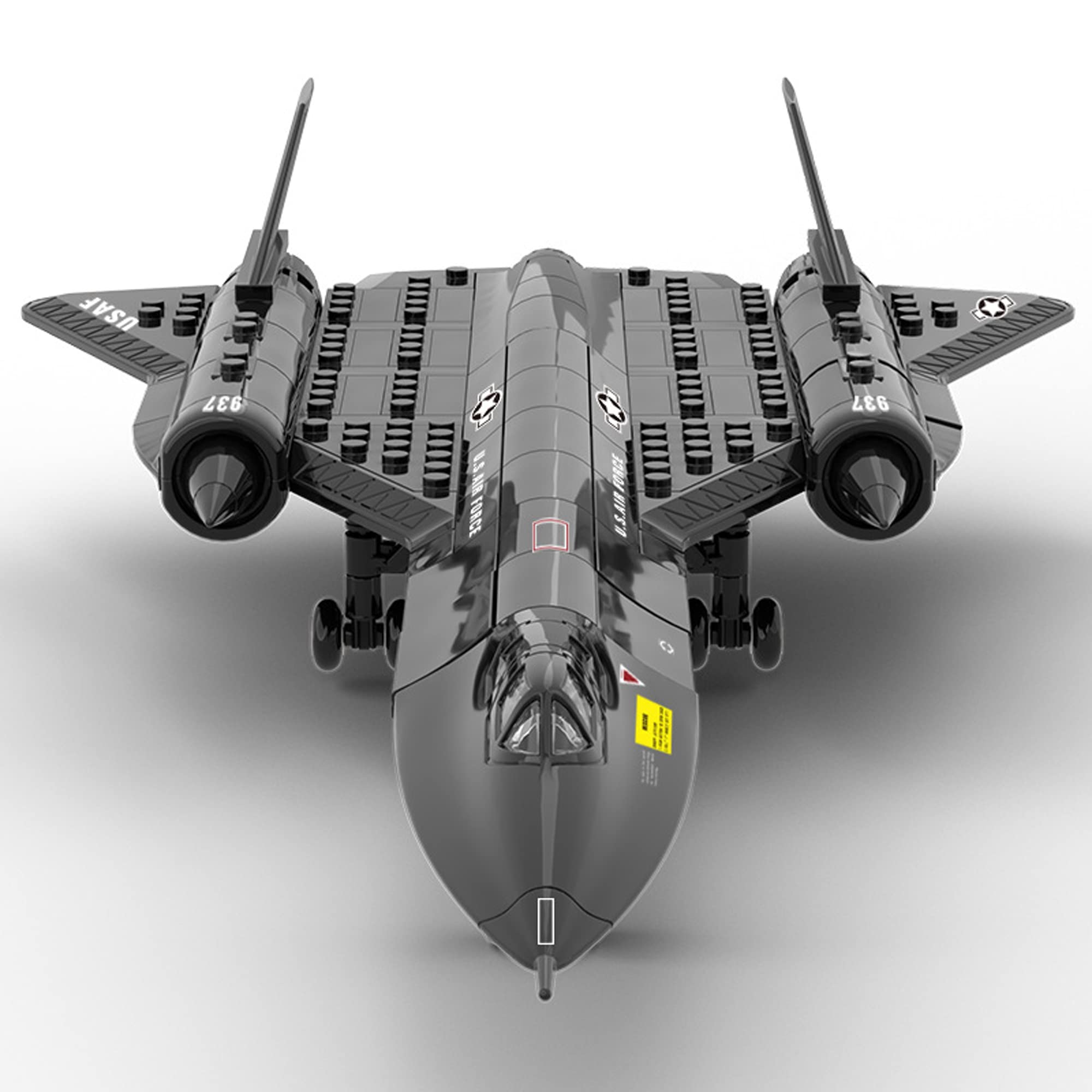 Gonli Stem Army Toys US Air Force SR-71 Reconnaissance Aircraft Building Blocks Sets for Boys Fighter Jet Building Toys Gifts for Kids(183pieces)