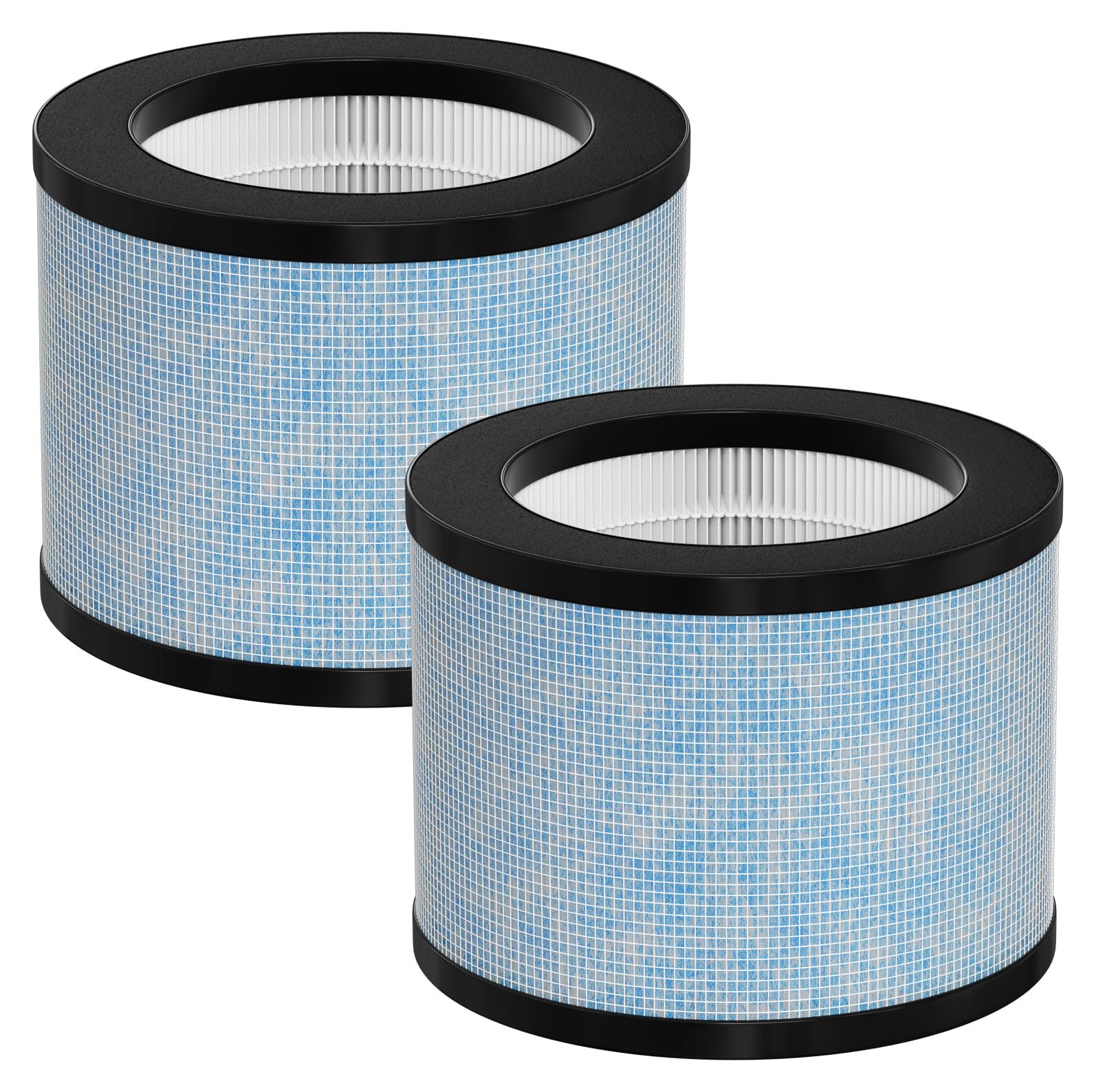 Ontheone DH-JH01 True HEPA Replacement Filter Compatible with AROEVE MK01 MK06 MG01JH, TZ-K1 and Kloudi DH-JH01 Air Cleaner Purifier, Pack of 2