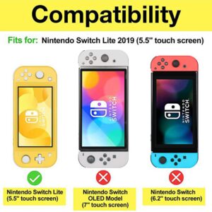 Xinocy Cute Case for Nintendo Switch Lite 2019 Kawaii Cartoon Fun Funny Design Character Funny Cases Hard Shell Cover for Girls Kids Boys for Switch Lite,Super