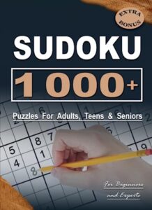 1020 sudoku puzzles for adults: sudoku puzzle book for adults. easy to hard with full solutions