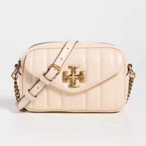 Tory Burch Women's Kira Mini Camera Bag, Brie, Off White, One Size