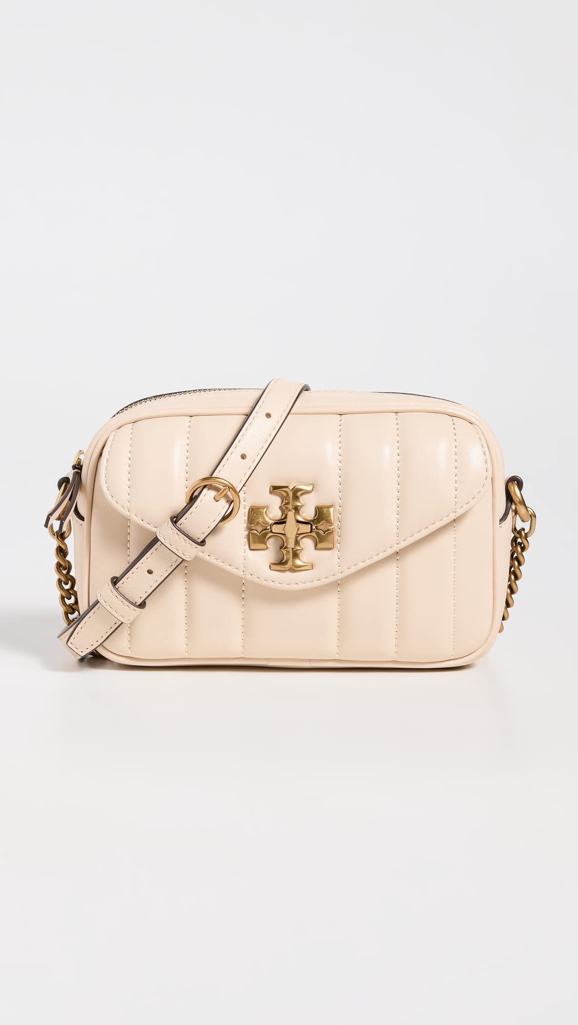 Tory Burch Women's Kira Mini Camera Bag, Brie, Off White, One Size