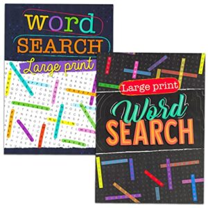 8 Large Print Word Search Books for Adults, Seniors - Set of 8 Jumbo Word Hunt Puzzle Books with Large Print Plus Pen and Magnifier (Over 700 Word Find Puzzles)