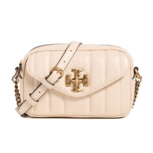 Tory Burch Women's Kira Mini Camera Bag, Brie, Off White, One Size