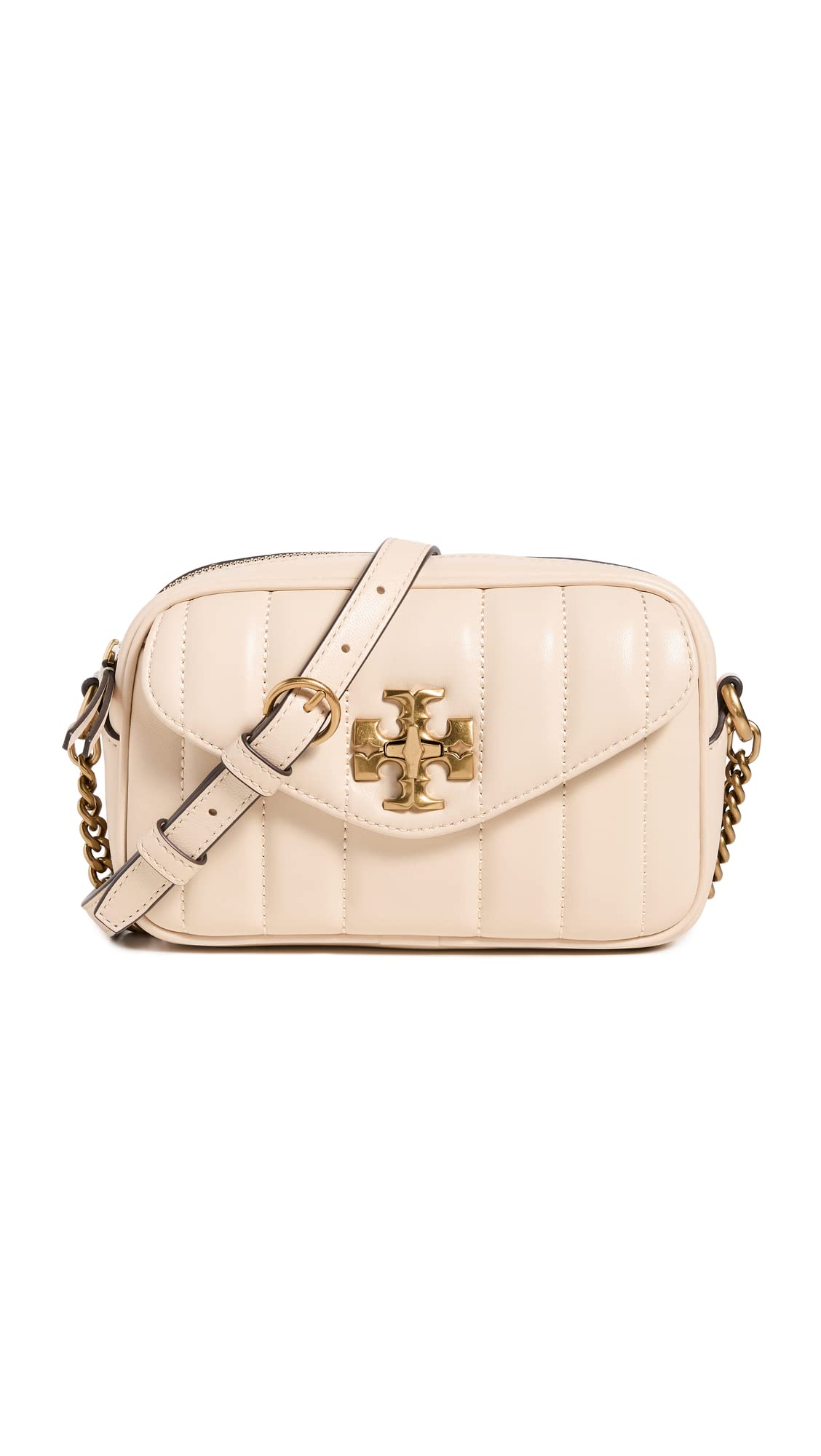 Tory Burch Women's Kira Mini Camera Bag, Brie, Off White, One Size