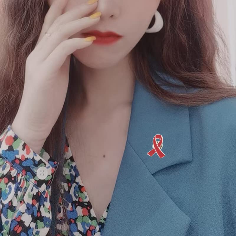 Orange Ribbon Awareness Pin 20 Pcs Leukemia Kidney Cancer Multiple Sclerosis & Gun Violence Awareness Products Hope Enamel Lapel Brooch