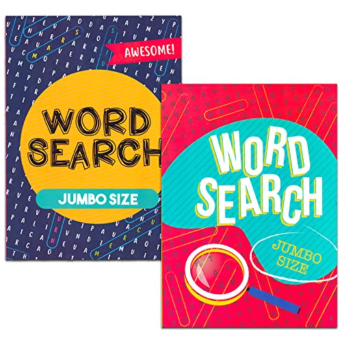 8 Large Print Word Search Books for Adults, Seniors - Set of 8 Jumbo Word Hunt Puzzle Books with Large Print Plus Pen and Magnifier (Over 700 Word Find Puzzles)