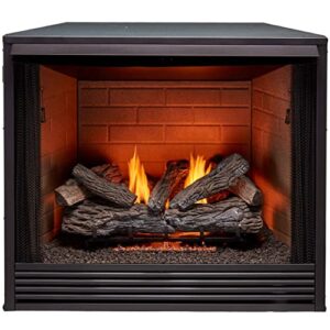 procom 36in. universal ventless firebox insert - zero clearance design - model# pc36vfc, black