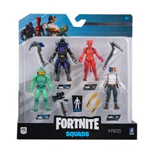 Fortnite FNT0988 FNT - 4 Figure Pack (Micro Legendary Series) (Squad Mode) (C1S3), Multi