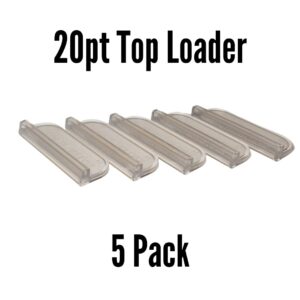 standard top loader card stands - clear - 5-pack