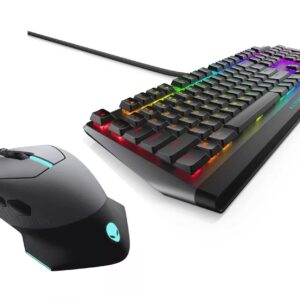 Best Notebooks New Genuine Mechanical Low-Profile RGB Keyboard AW510K with AW610M Wired/Wireless Gaming Mouse for Aurora R11 R10 Area 51m R2 M17 R3 Plus Notebook Pen Light Dark Side of The Moon