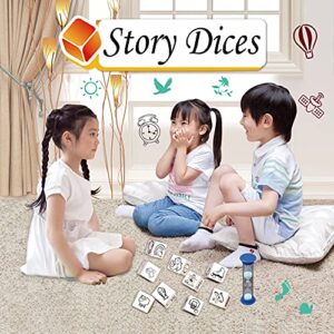 HCDIM Happy Story Dice 9 Story Cubes Game to Create Stories Creativity Hub he Voyages - A Happy Trip Telling and Oral Language Dice 54 Images Unlimited Stories Combination Iconic Storytelling Game