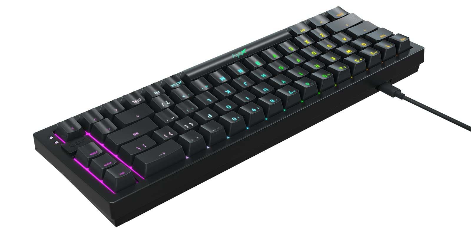 Xtrfy K5 Compact Gaming Keyboard RGB Wired US Layout (Black)