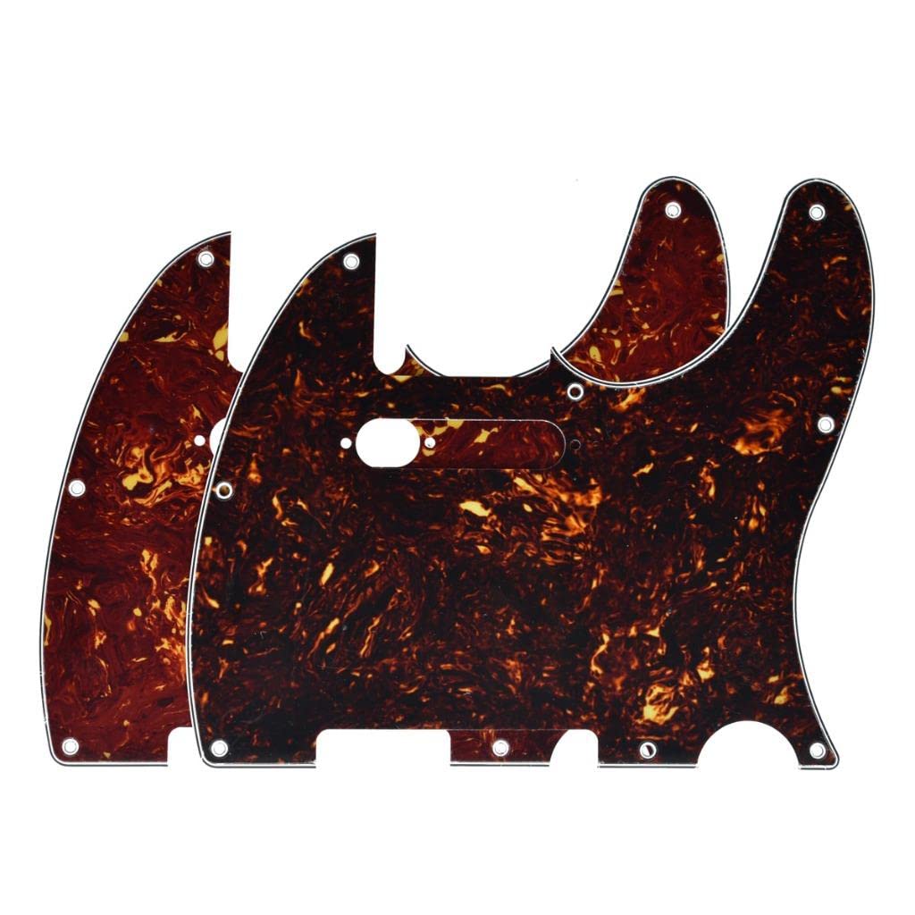 KAISH 8 Hole Tele Style Guitar Pickguard TL Pick Guard with Pickup Mounting Screw Holes for Tele/Telecaster Vintage Tortoise