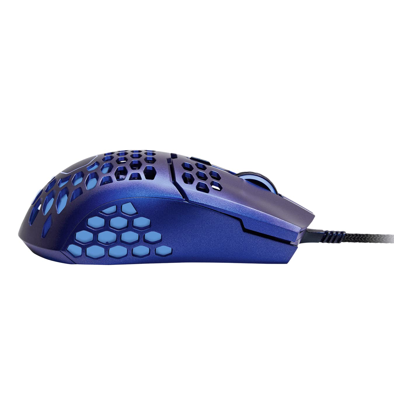 Cooler Master MM711 Blue Steel Limited Edition Gaming Mouse with Lightweight Honeycomb Shell, Ultraweave Cable, 16000 DPI Optical Sensor, and RGB Accents