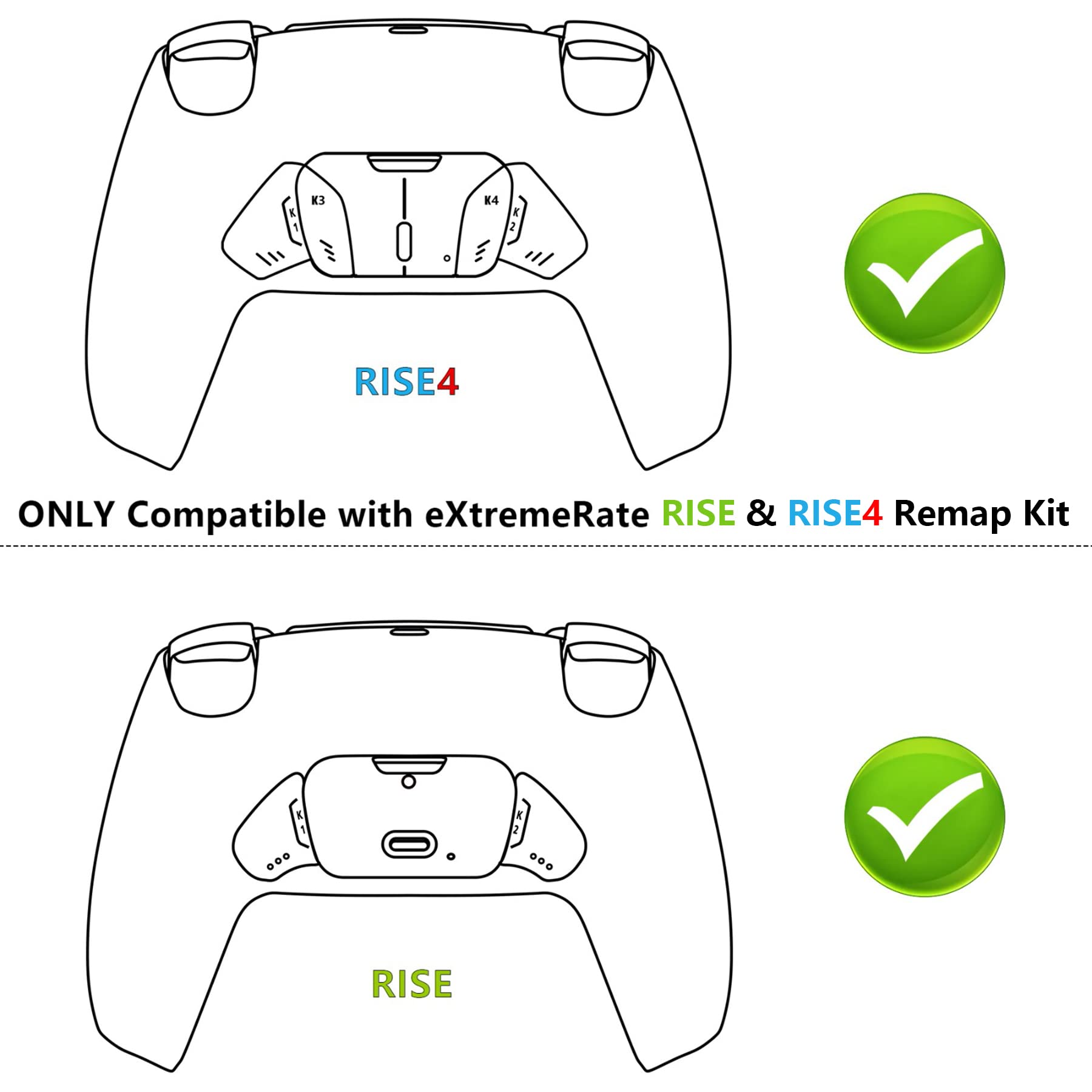 Replacement FPC1 L3R3 Ribbon Cables for PS5 Controller eXtremeRate Rise & RISE4 Remap kit - Controller & Other Rise Accessories NOT Included