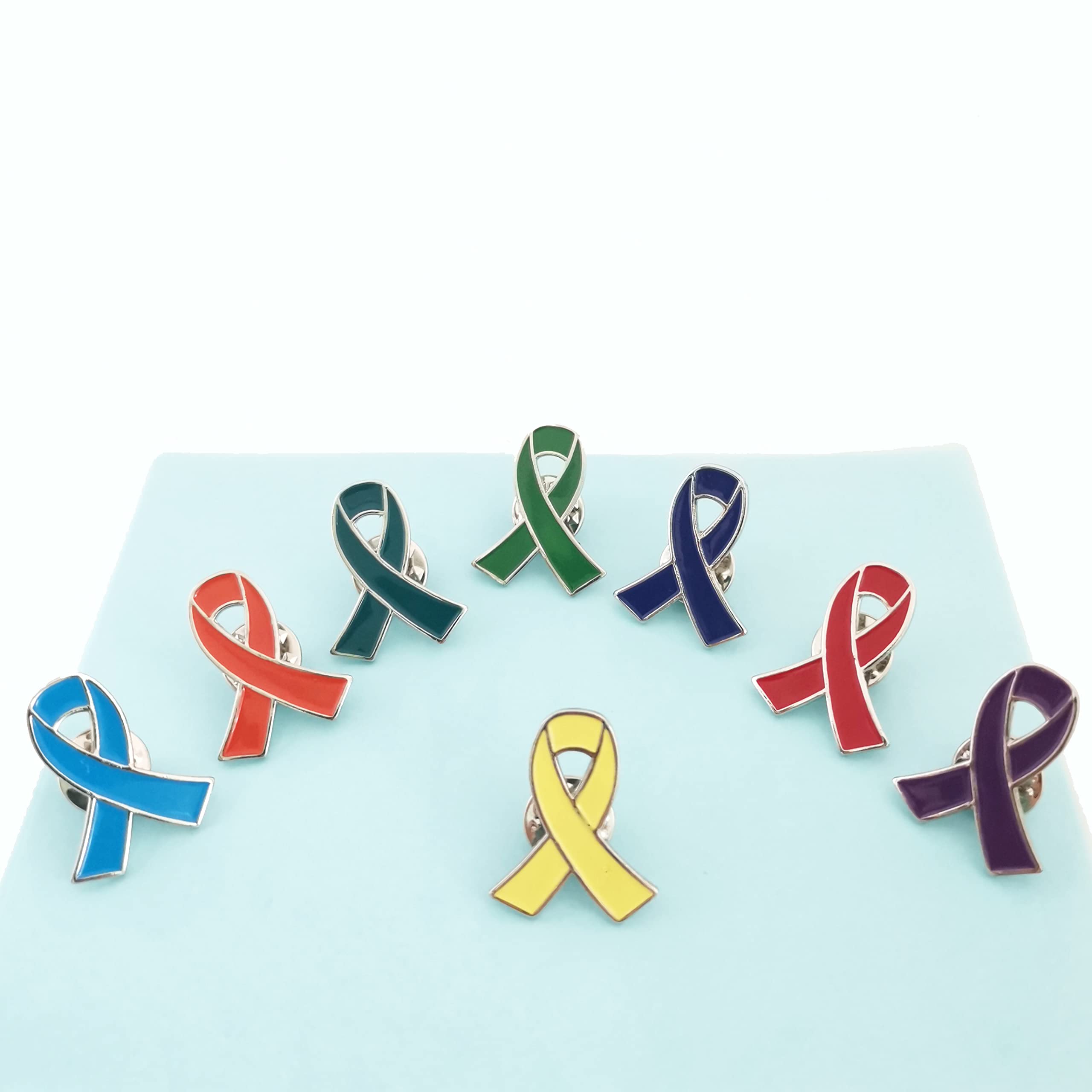 Orange Ribbon Awareness Pin 20 Pcs Leukemia Kidney Cancer Multiple Sclerosis & Gun Violence Awareness Products Hope Enamel Lapel Brooch