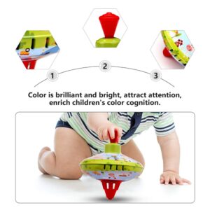 1pcs Toddler Traditional Spin Tops Traditional Iron Spinning Tops Toys for Girl Boy Educational Kindergarten Toys Party Favors