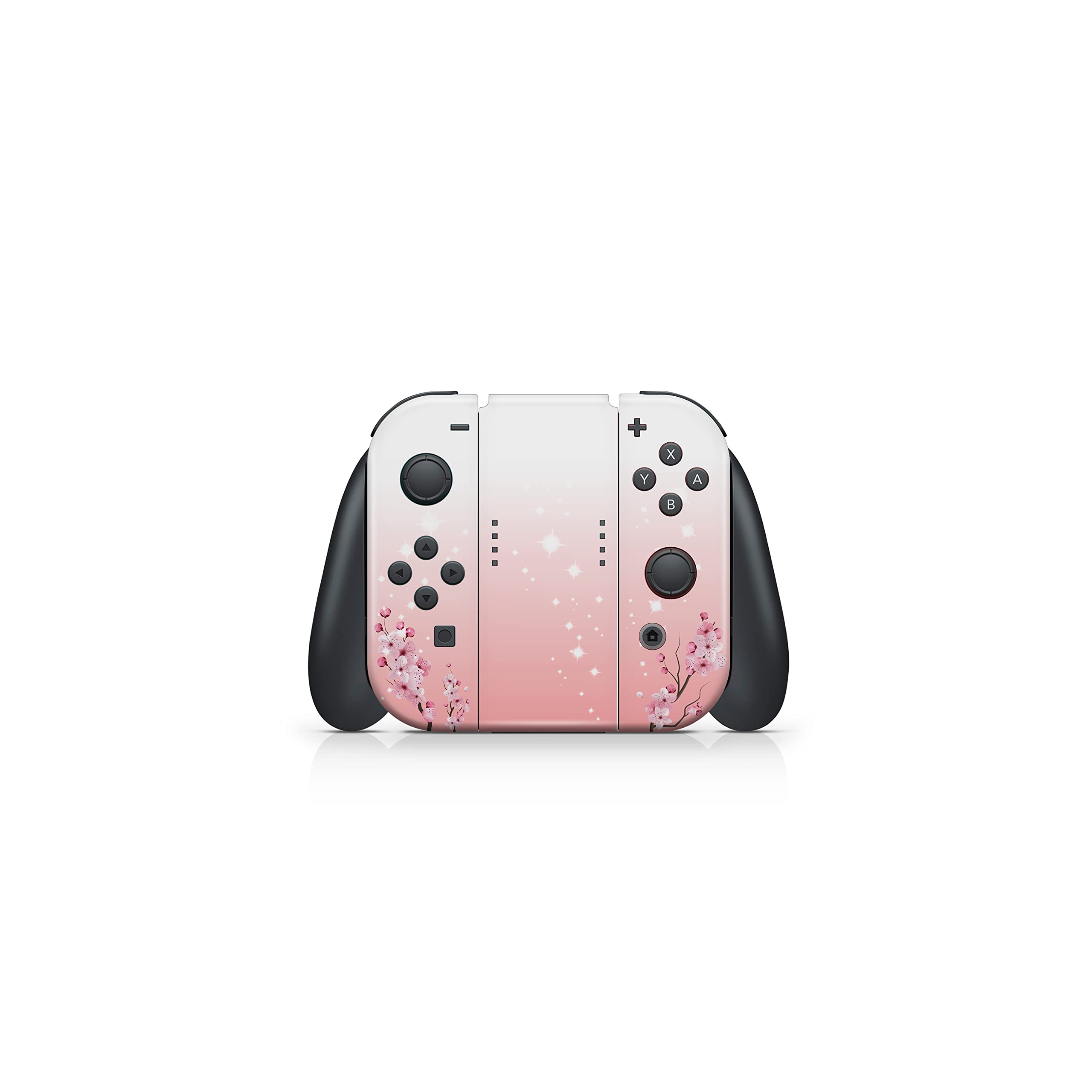 Tacky Design Japanese Cherry Blossom Skin Compatible with Nintendo Switch Skin Wrap Cover, Flower Skin for Nintendo Switch Stickers, Premium Vinyl 3M Full Wrap Decal.