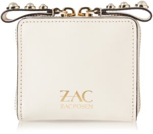 zac zac posen eartha zipped small wallet-pearl lady, rose quartz