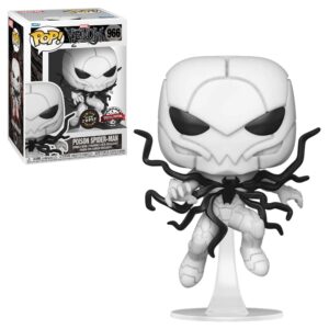 funko pop! venom poison spider-man glow in the dark chase (ee exclusive) bundled with ecotek pop protector