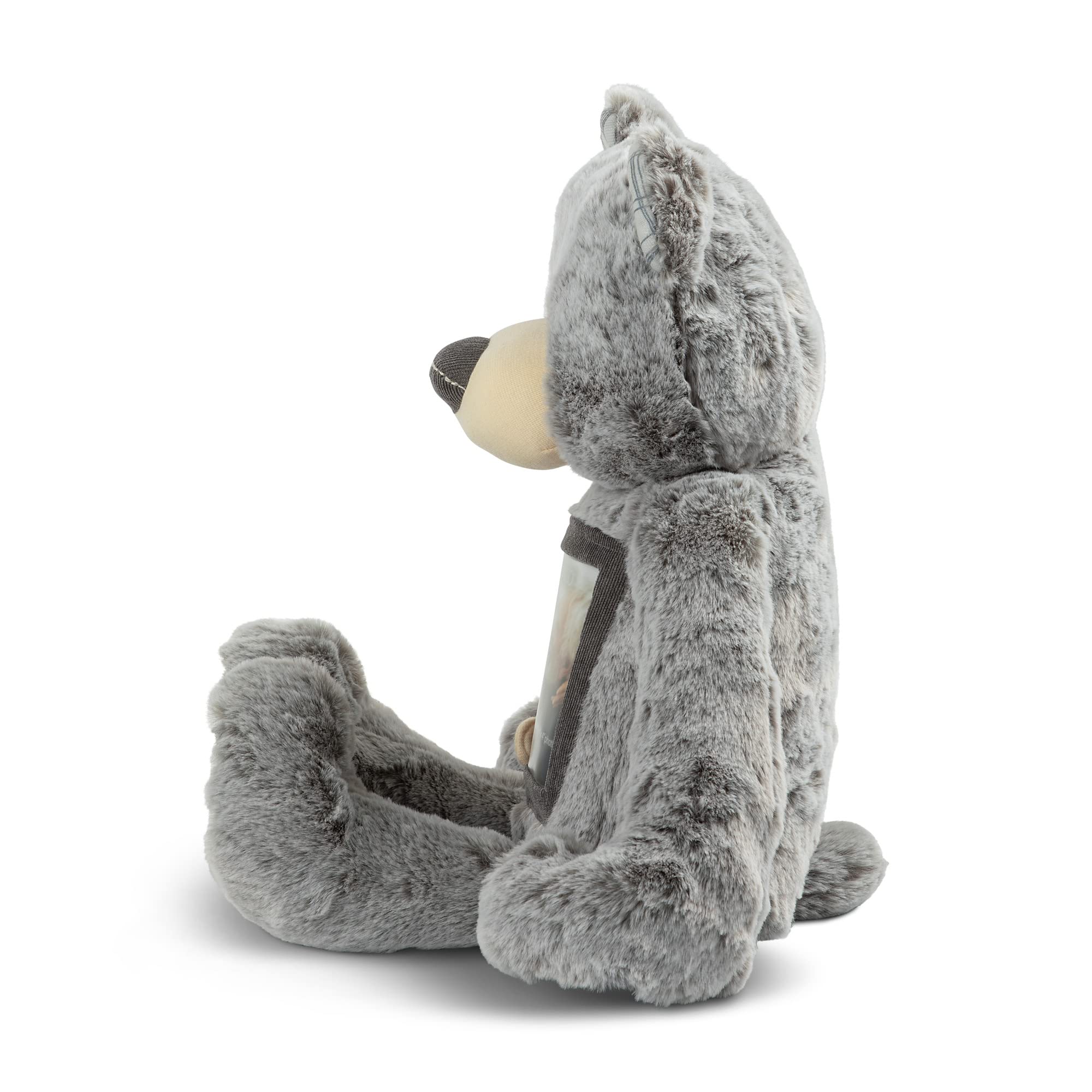 DEMDACO Here to Hug 12 Inch Grey and Brown Polyester Remembrance Plush Stuffed Animal