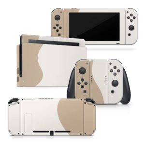 Tacky Design Classic Skin Compatible with Nintendo Switch Skin Wrap Cover, Colorwave Blocking Skin for Nintendo Switch Stickers, Premium Vinyl 3M Full Wrap Decal.