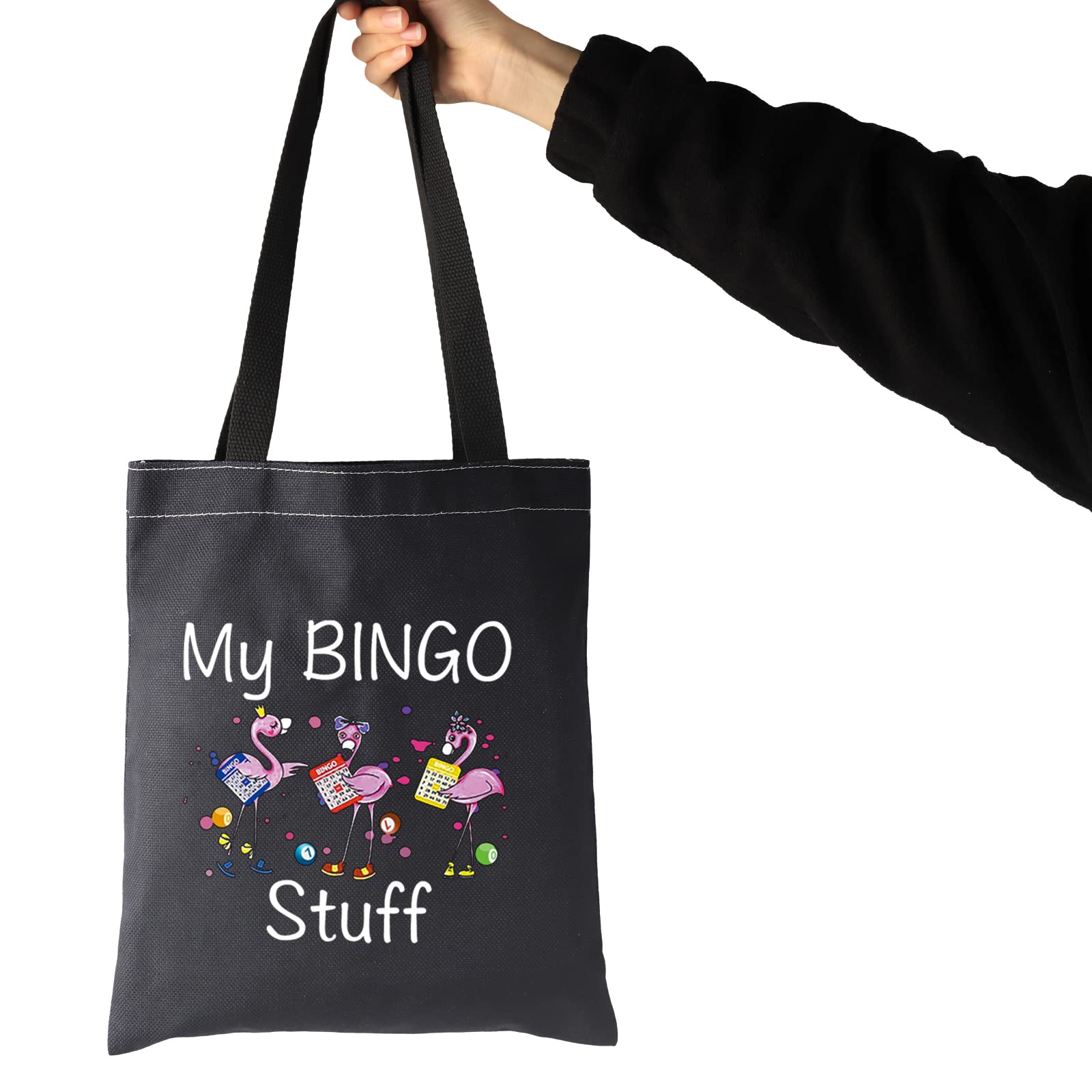 JXGZSO Funny Bingo Lover Gift Gambling Gift My Bingo Stuff Lucky Bingo Shoulder Bag Bingo Money Pouch Bag Bingo Player Gift (My Bingo Stuff Shoulder Bag black)