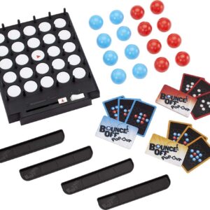 Mattel Games Bounce-Off Pop-Out Party Game for Kids, Adults and Family Night, Bounce Fast or Balls Go Flying for 1-4 Players