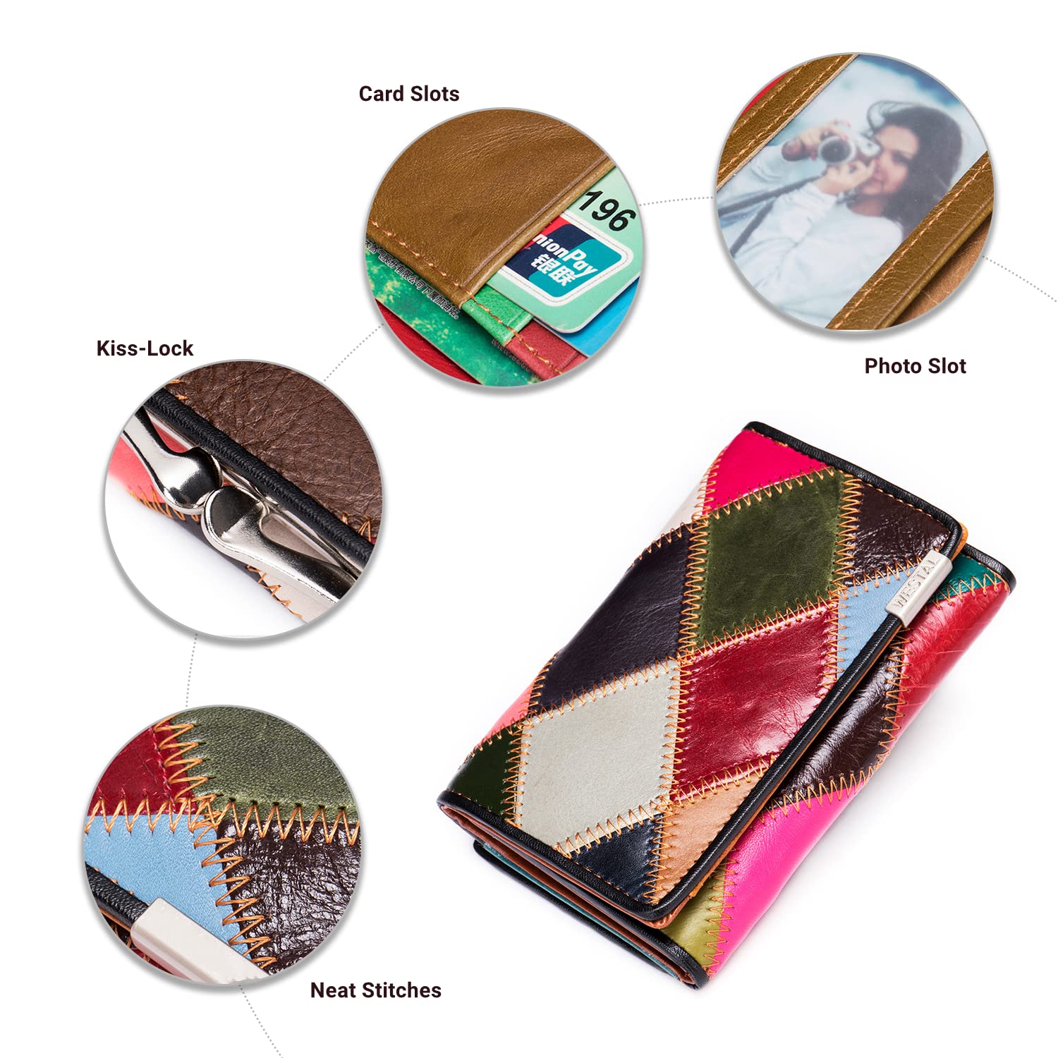 Eysee Wallets, Card Packs, Leather Purses, Women Clutch Bags, Short Wallets