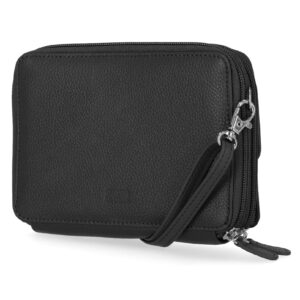 Mundi On The Move RFID Crossbody Wallet For Women With Phone Pocket (Black II)