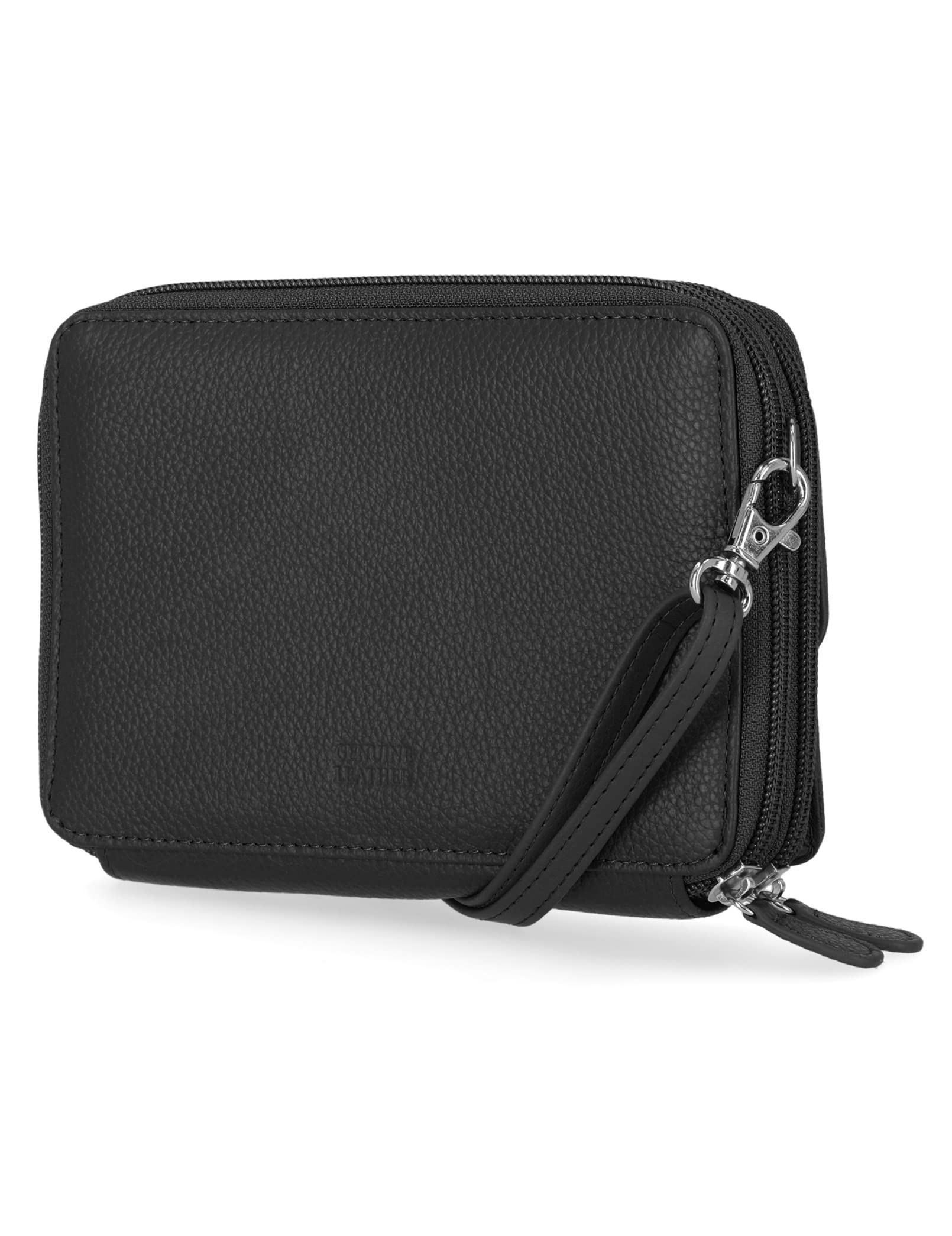 Mundi On The Move RFID Crossbody Wallet For Women With Phone Pocket (Black II)