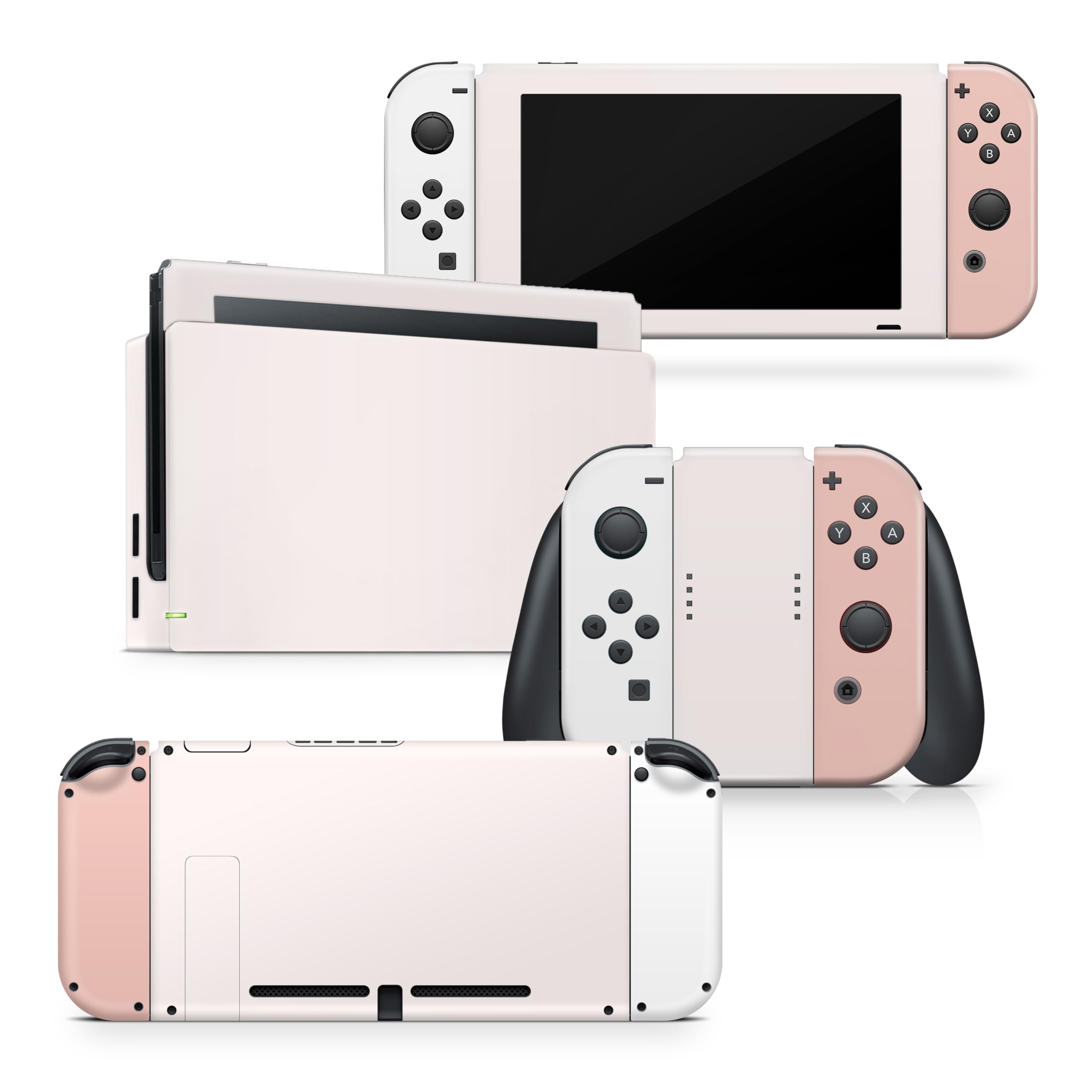 Tacky Design Retro Skin Compatible with Nintendo Switch Skin Wrap Cover, Pastel Skin for Nintendo Switch Stickers, Premium Vinyl 3M Full Wrap Decal, Compatible with Joy-Con, Console, Dock