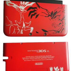 Full Housing Case Cover Shell with Buttons Kit Replacement Parts for 3DS XL / 3DS LL Game Console-Custom Red