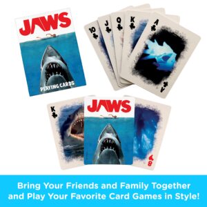 AQUARIUS Jaws Playing Cards - Jaws Themed Deck of Cards for Your Favorite Card Games - Officially Licensed Jaws Merchandise & Collectibles, 2.5 x 3.5