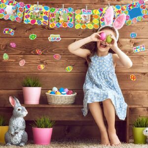 24 Packs Easter Kids' Craft Kits DIY Picture Frame Craft Spring Easter Art Activities Home School Classroom Game Bulletin Board Easter Party Favor Decoration