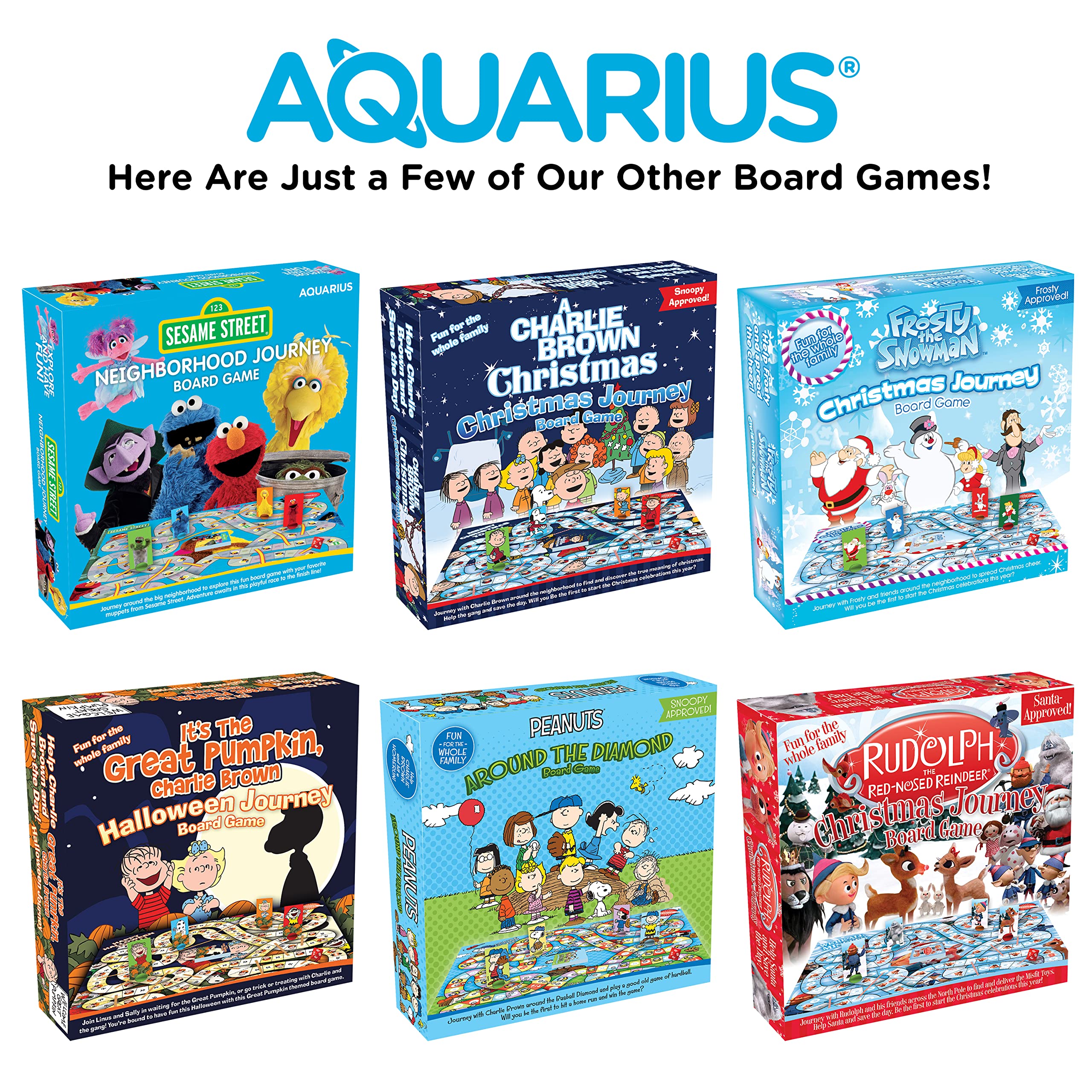 AQUARIUS Scooby-Doo Journey Board Game - Fun for Kids & Adults - Officially Licensed Scooby-Doo Merchandise & Collectibles (97018), Blue, White, Orange, for 96 months