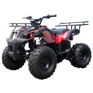 125cc atv for sale atv quad youth 4 wheeler atvs adults atv four wheelers big tires led lights with reverse and matching rims - burgundy