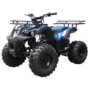 125cc ATV for Sale ATV Quad Youth 4 wheeler ATVs Adults ATV Four Wheelers Big Tires LED Lights with Reverse and Matching Rims - Burgundy