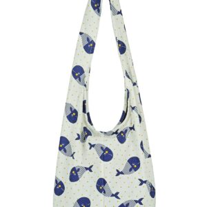 Your Cozy Bags for Women Boho Purses Cotton Bag for Unisex (Little Whale)