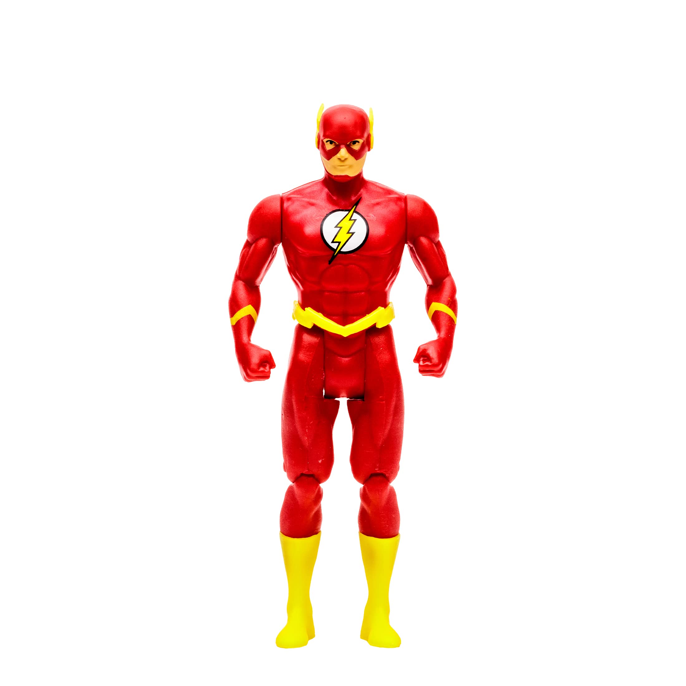 McFarlane Toys, DC Multiverse, 5-inch DC Rebirth Super Powers The Flash Action Figure with 5 Points of articulations, Collectible DC Retro 1980’s Super Powers Line Figure – Ages 12+