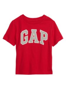 gap baby boys short sleeve logo t-shirt t shirt, red wagon, 4t us