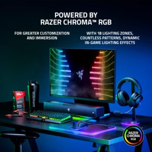 Razer Leviathan V2: Multi-Driver PC Gaming Soundbar with Subwoofer - THX Spatial Audio - Compact Design - Chroma RGB - Bluetooth 5.2 - for Desktop/Laptop, Smartphones, Tablets & Nintendo Switch