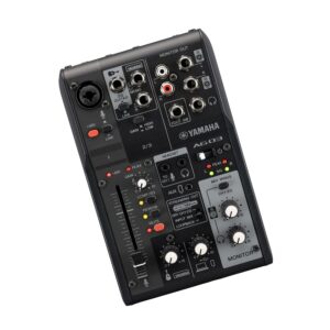 Yamaha AG03MK2 Black 6-Channel Live Streaming Loopback Mixer/USB Interface with Steinberg Software Suite