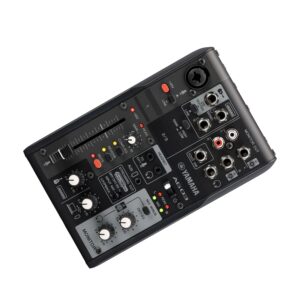 Yamaha AG03MK2 Black 6-Channel Live Streaming Loopback Mixer/USB Interface with Steinberg Software Suite