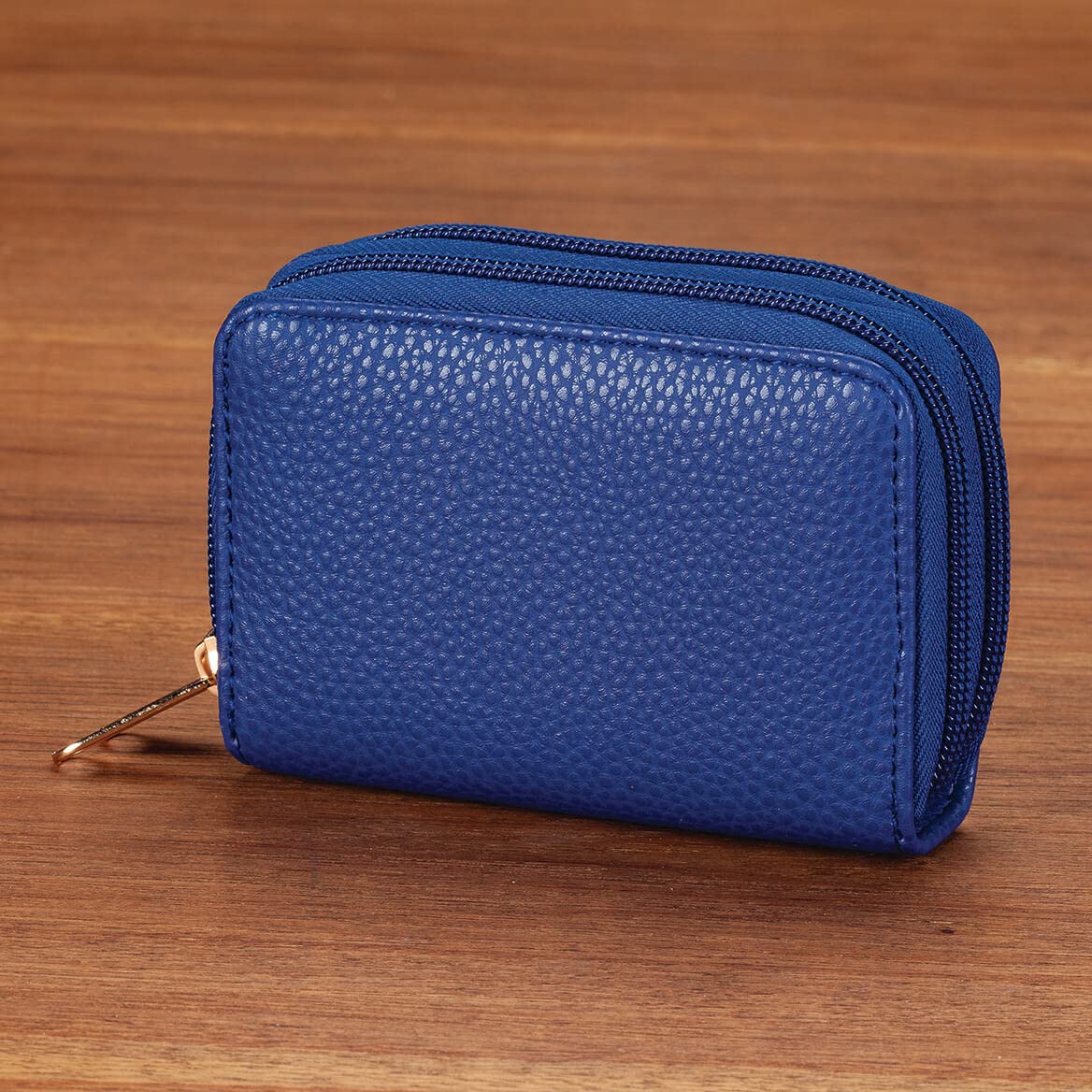 Fox Valley Traders RFID Zip Around Wallet, Blue