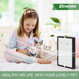 [Elowoke] GL-FS32 Replacement Filter Compatible with MOOKA KOIOS GL-FS32 and AZEUS GL-FS32 Air Purifiers, 2-in-1 H13 True HEPA, 2-Pack