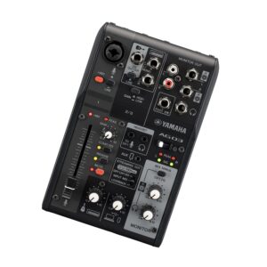 Yamaha AG03MK2 Black 6-Channel Live Streaming Loopback Mixer/USB Interface with Steinberg Software Suite