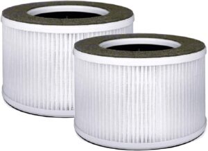 nispira td-1500 4-in-1 true hepa replacement filters for tredy air purifier td-1500, 2 pack